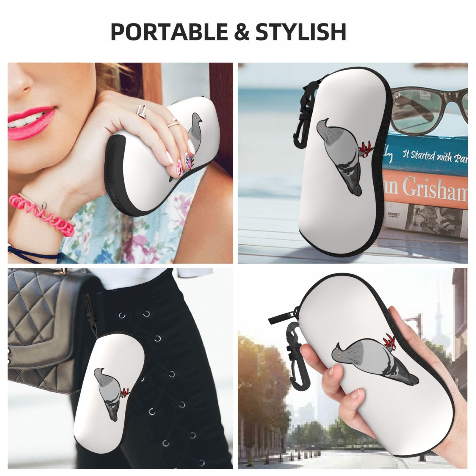 Amazon.co.jp: メガネケース カワラバト 鳩 ハト 眼鏡ケース