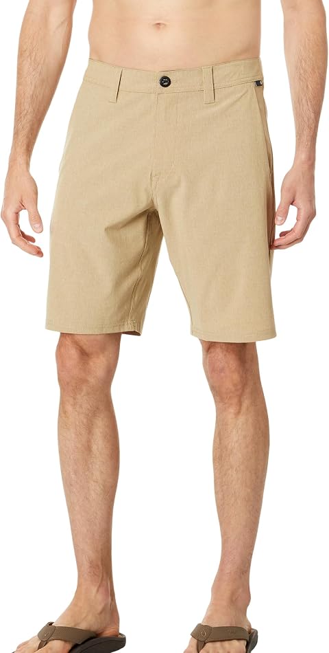 Мужские шорты Volcom Frickin Cross Shred Static 20" Hybrid, цвет: Хаки