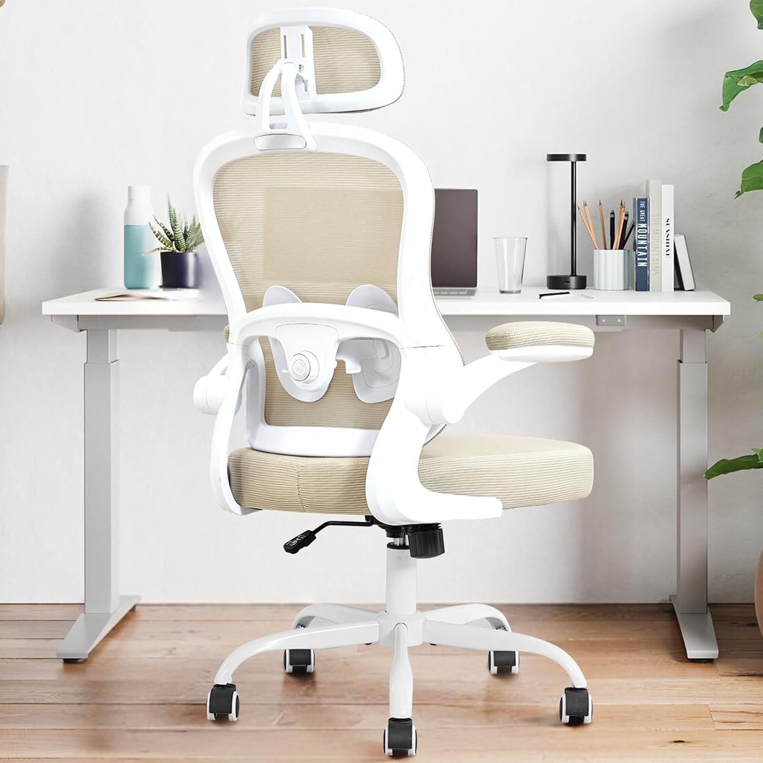 TUKAKA Ergonomic Office Chair with Pocket Spring Cushion,Comfortable Office Desk Chair with 2D Height&Depth Adjustable Lum... - Review, Price and Buying Guide