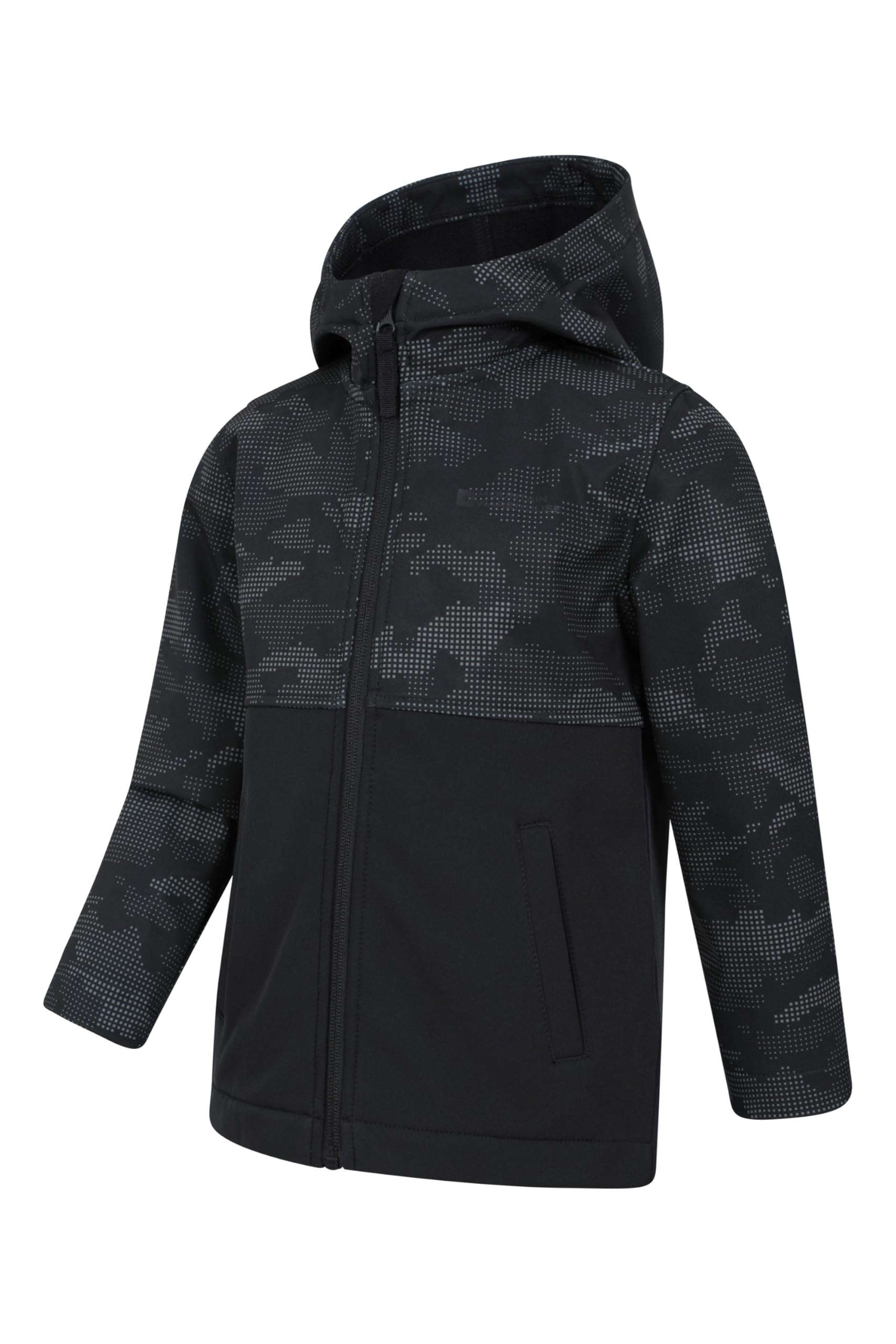 Mountain Warehouse Veste softshell Exodus pour enfants à imprimé camouflage - Imperméable, garçons et filles
