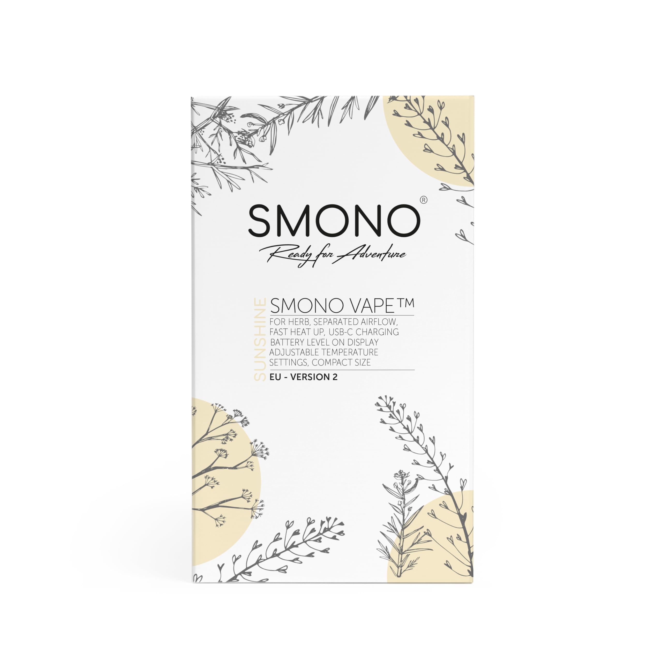 Smono Sunshine - Premium Vaporizer für Kräuter | Hybrides Heizsystem | Hochwertig & effizient