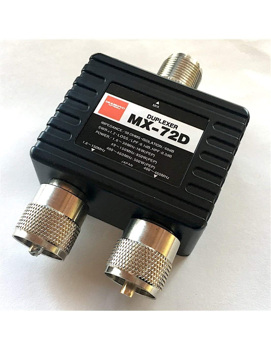 Antenne Diamond MX72A Duplexeur – 1,6-150/400-460 MHz – Connecteurs UHF Et N – Neuf