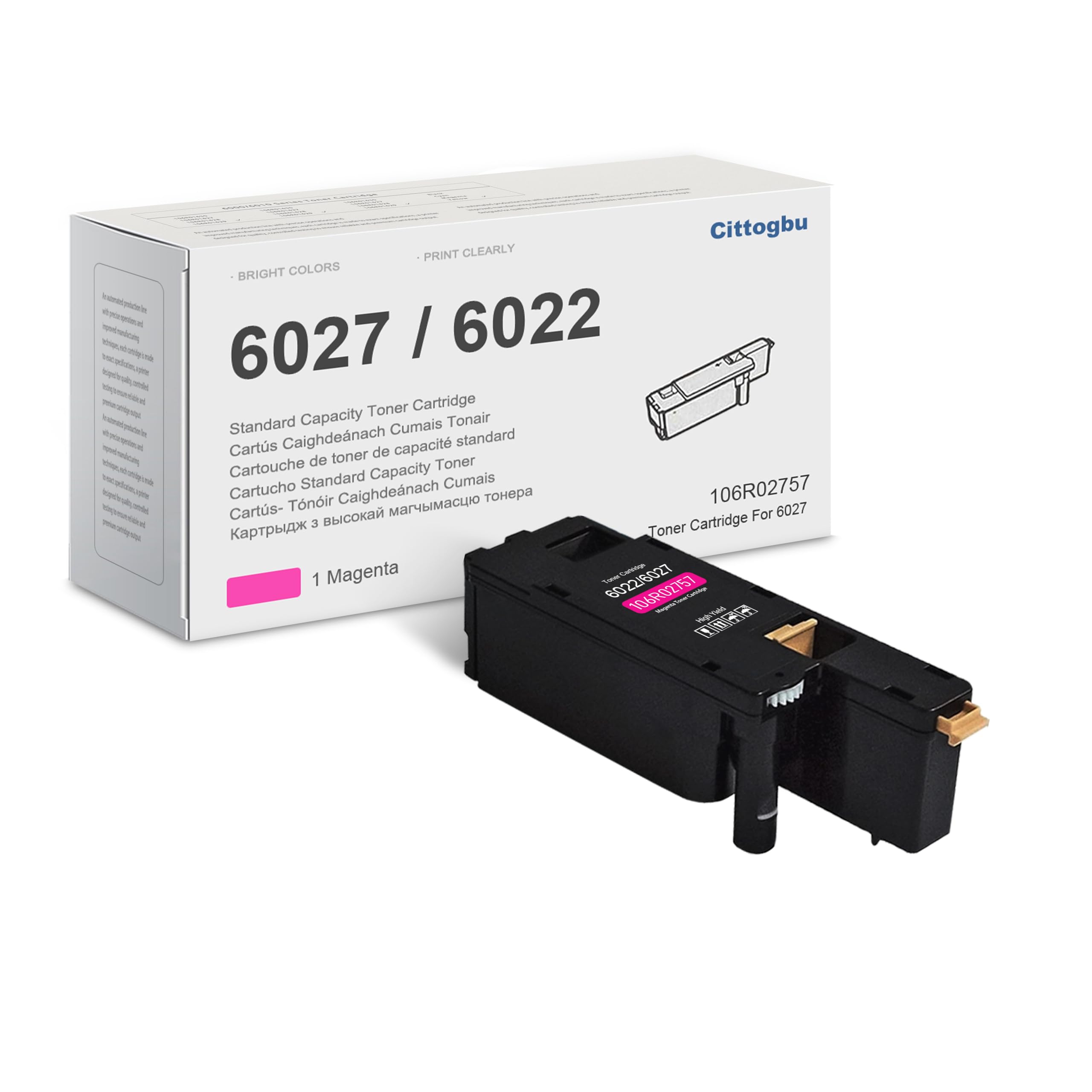 Amazon.com: 6022/6027 (1 Pack-Magenta) Toner Cartridge 106R02757