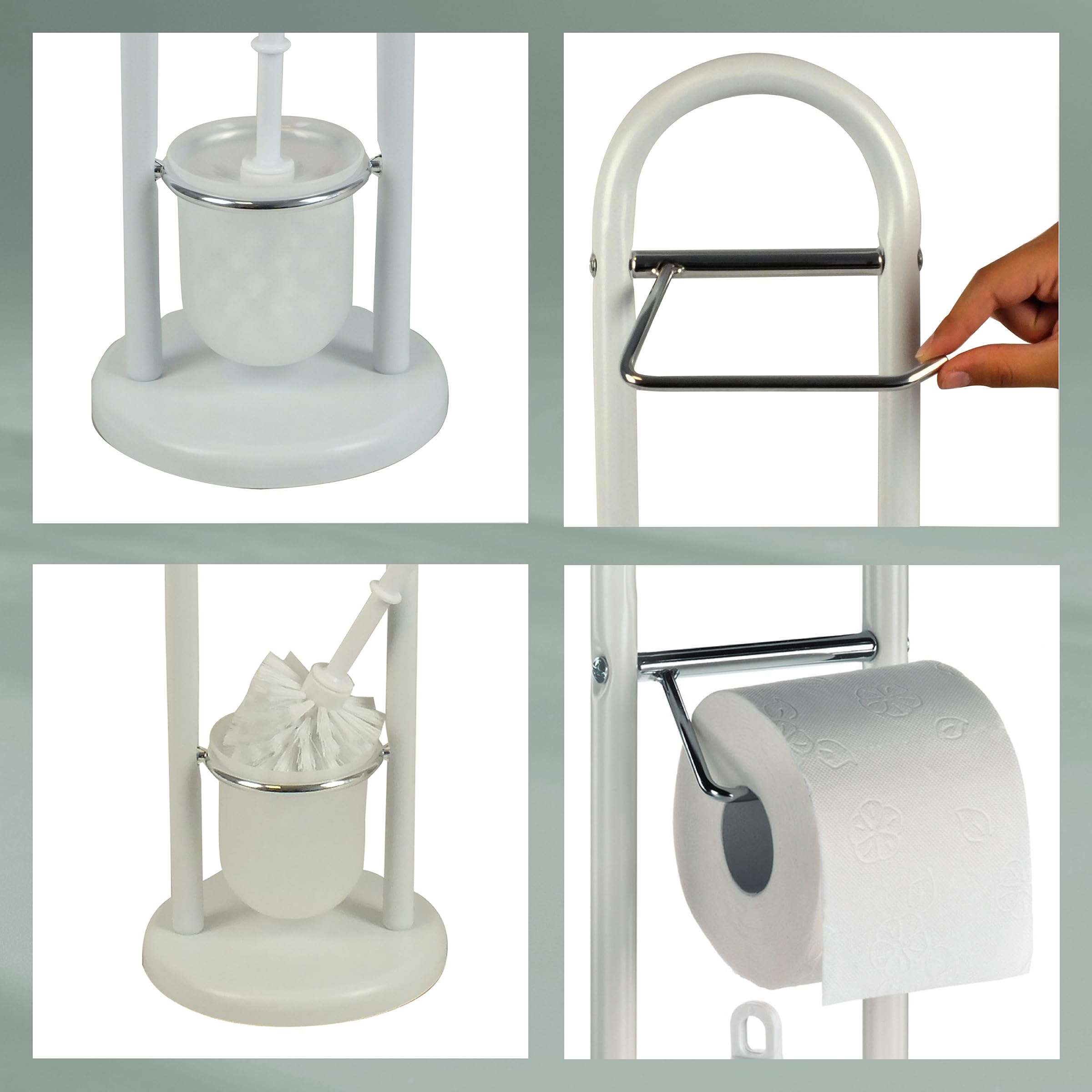 Amazon｜Kela ケラ Toilet set Fabio トイレブラシ ホワイト 20975