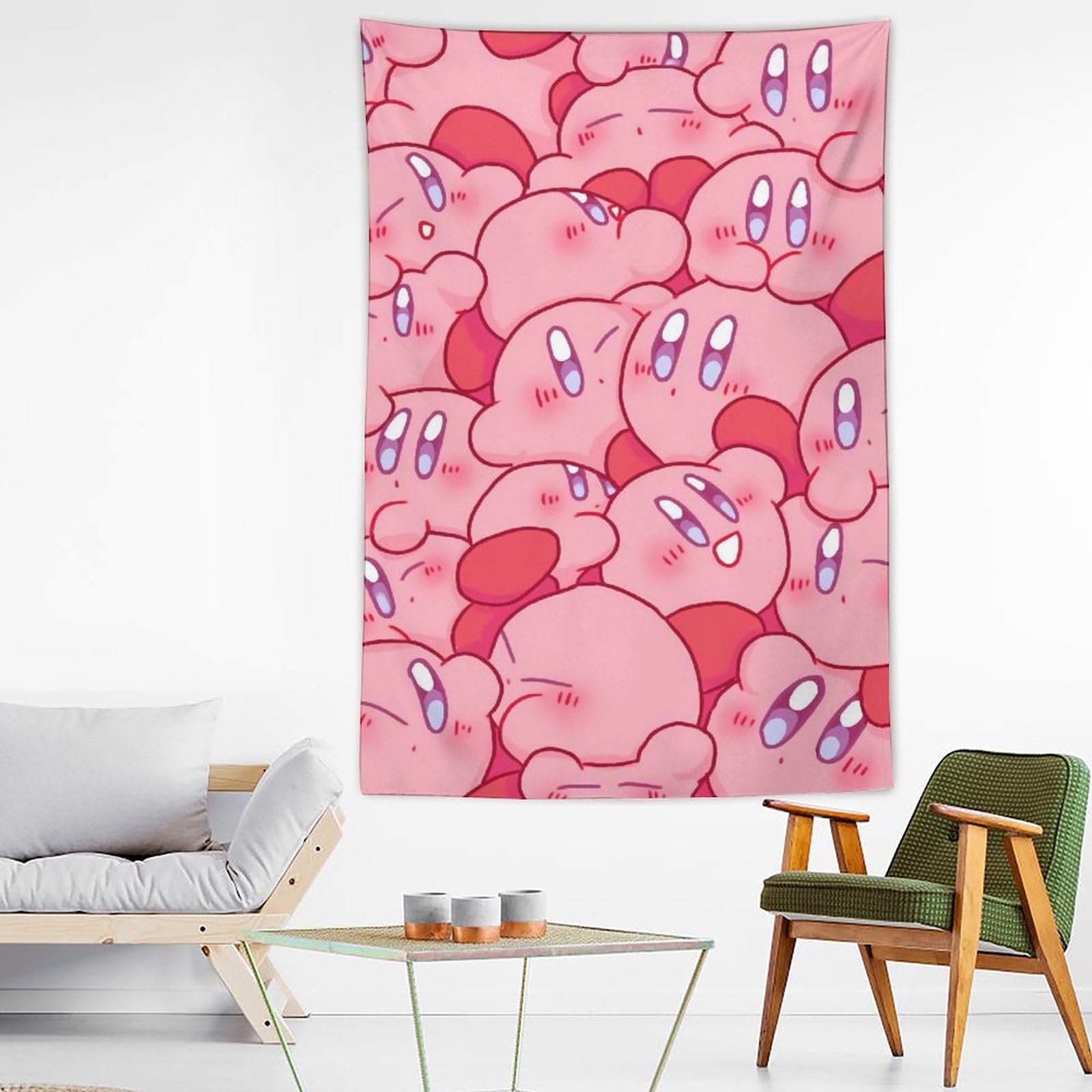 Amazon.co.jp: 星のカービィ タペストリー 壁掛け壁画 窓カーテン 布