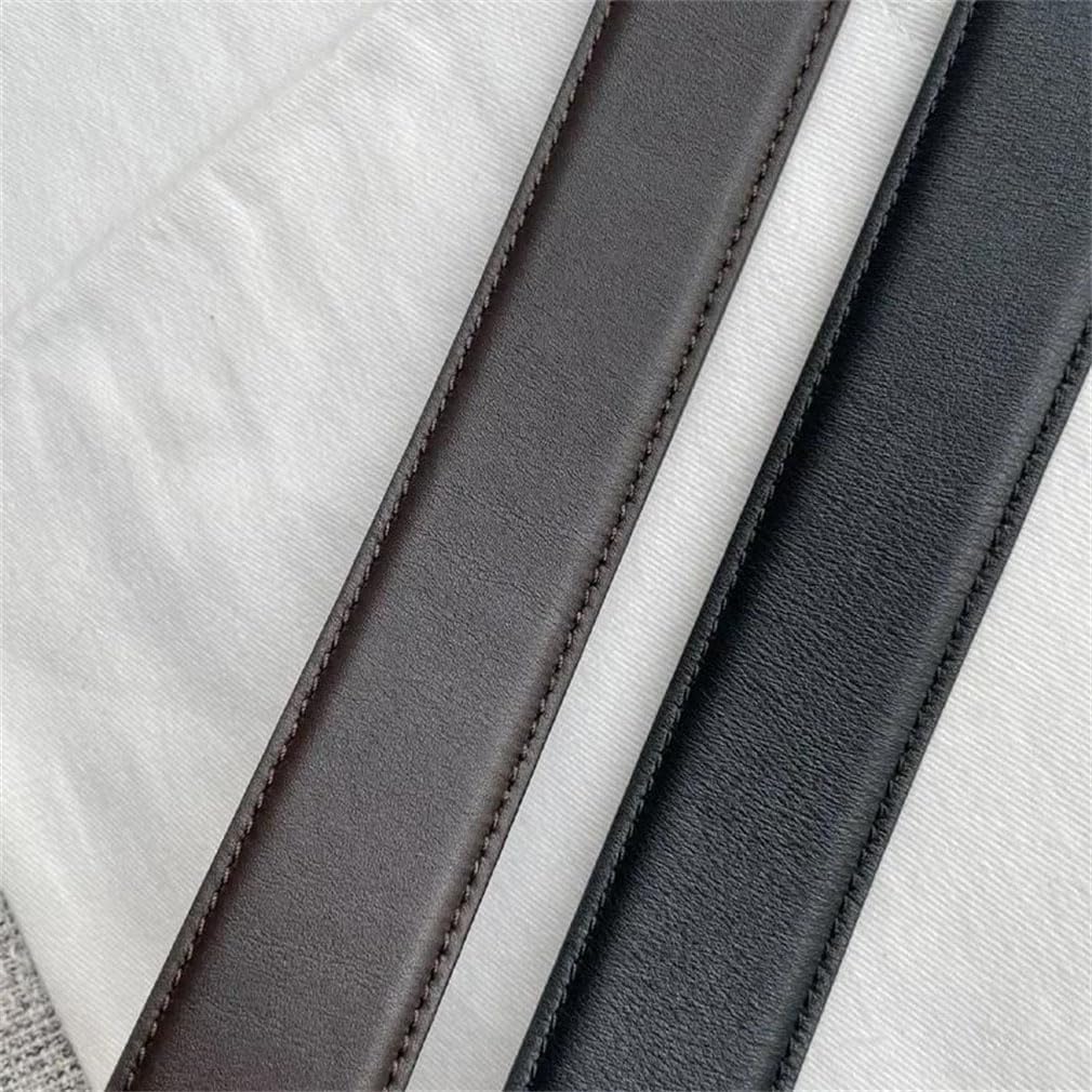 Women Top Layer Cowhide Belt Vintage Simple Metal Buckle Belts