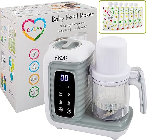 Fabricante de Alimentos para Bebés Procesador de Alimentos para Bebés Batidora de Vaporizador Cocina y mezcla Alimentos Saludables para Bebés