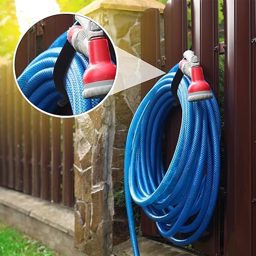 Miniatura 7 de Windyun 48 piezas de soporte de cable de extensión para almacenamiento, correas de extensión resistentes, organizador de cables para taller, garaje,