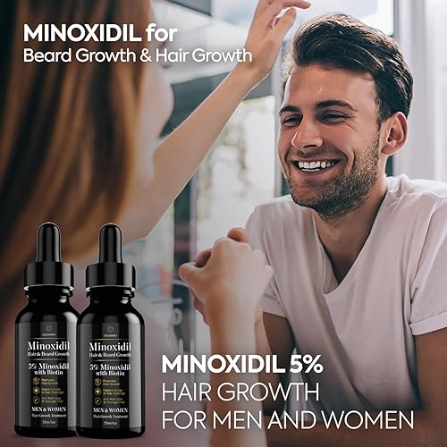 Miniatura 7 de Suero para el crecimiento del cabello de minoxidil al 5%, minoxidil para el crecimiento del cabello de las mujeres, minoxidil para el crecimiento de
