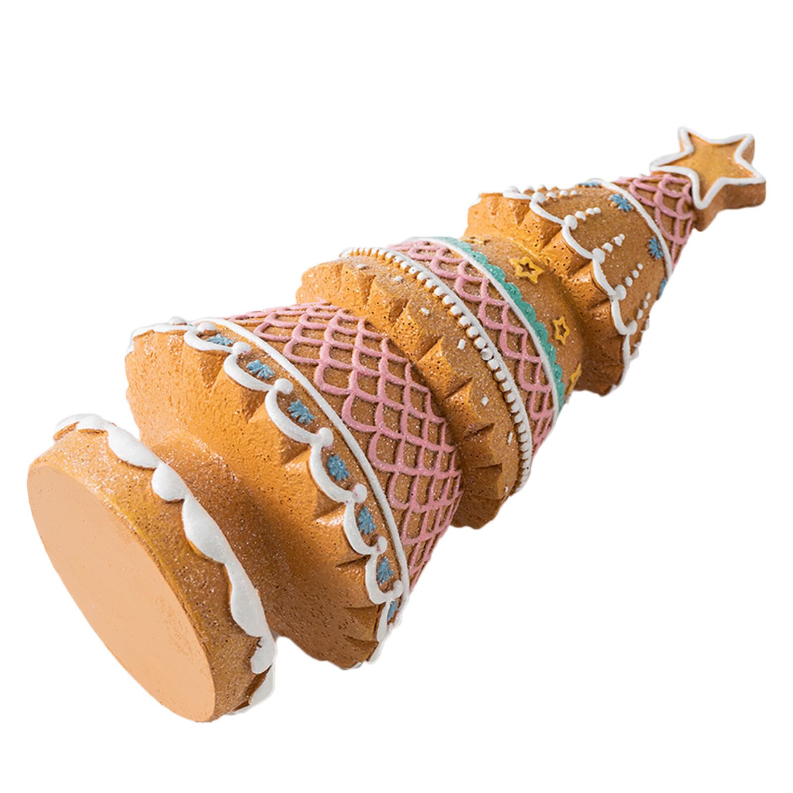Figurine d'arbre de Noël en résine de 15cm pour centre de table festif d'hiver