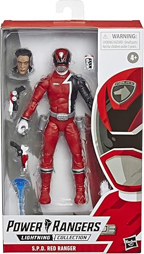 Miniatura 2 de Power Rangers Lightning Collection S.P.D. Red Ranger Figura de acción coleccionable de 6 pulgadas con accesorios