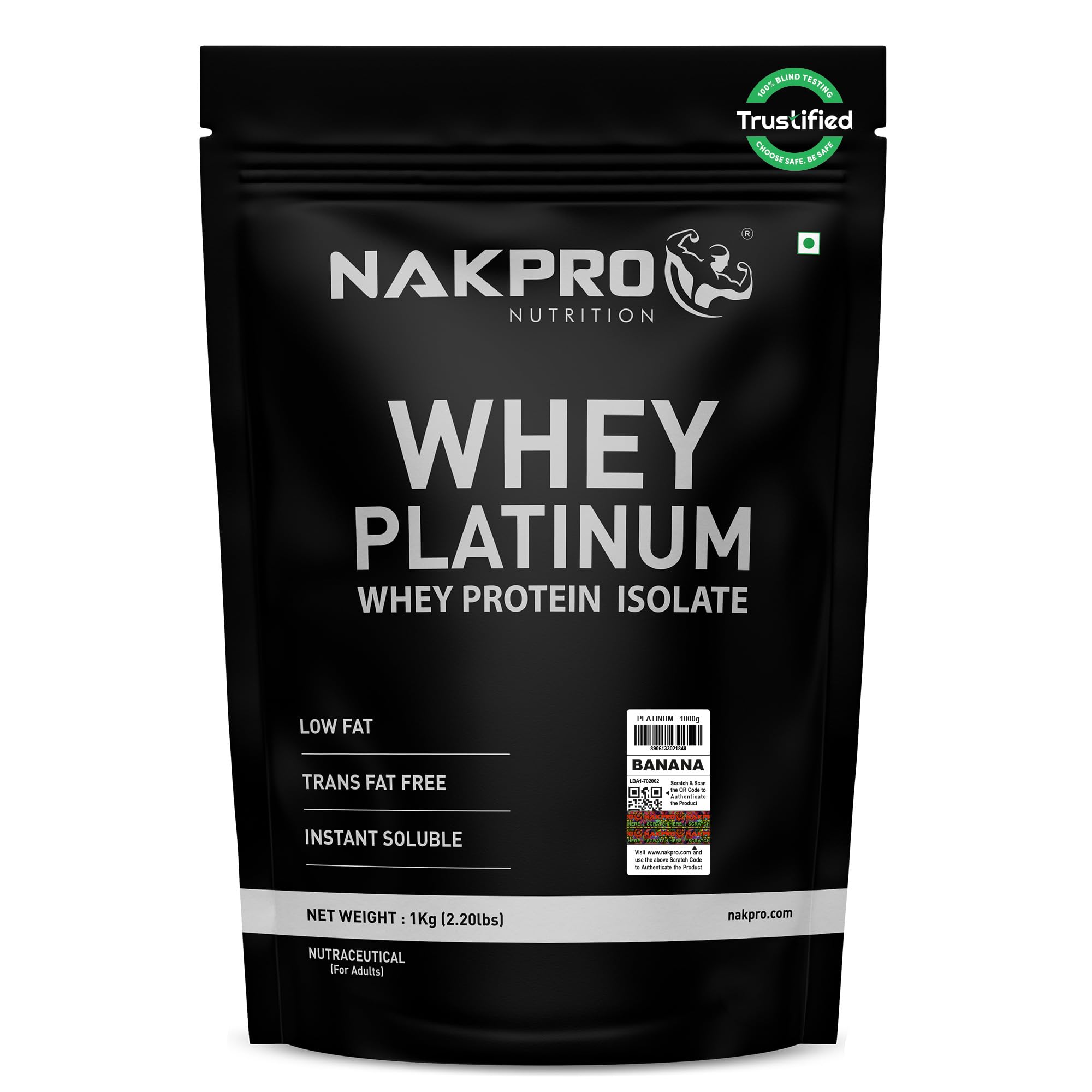 NAKPRO NUTRITION Platinum Whey Protein Isolate | 1kg Mango | 28g Protein| Trustified Certified — Amazon image 12
