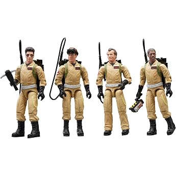 Ghostbusters Plasma Pack O Ring Action Figure Set 40th Anniversary 9 cm 4 Pack Toys for Children 4 Years and Up