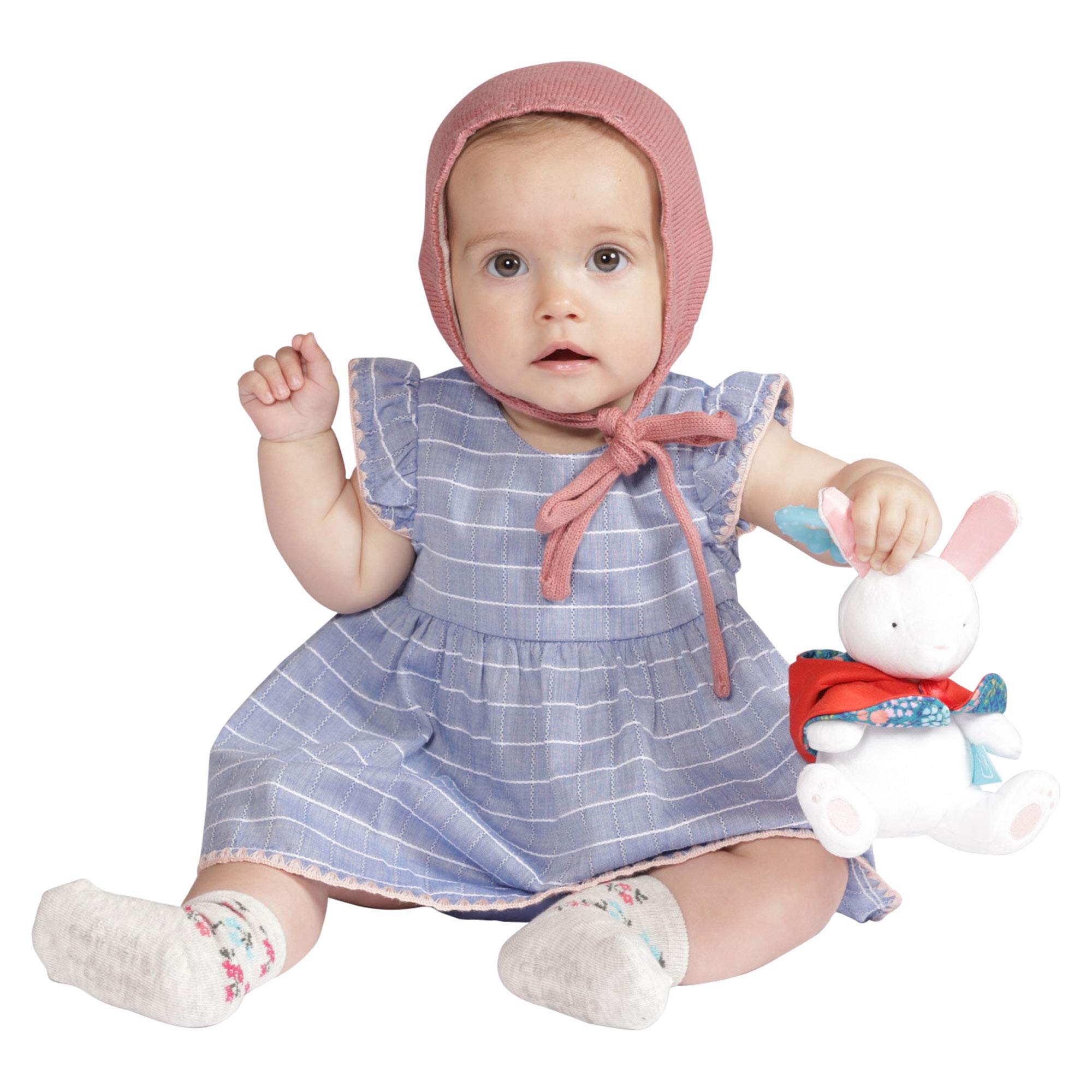 Manhattan Toy 161520 Kaninchen Plüsch Baby Reisespielzeug, Mehrfarbig