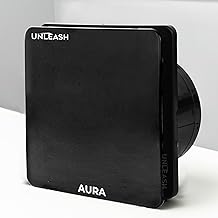 Unleash Exhaust Fan For Bathroom Kitchen 6 inch, Kitchen Bathroom Exhaust Fan (AURA-BLACK)