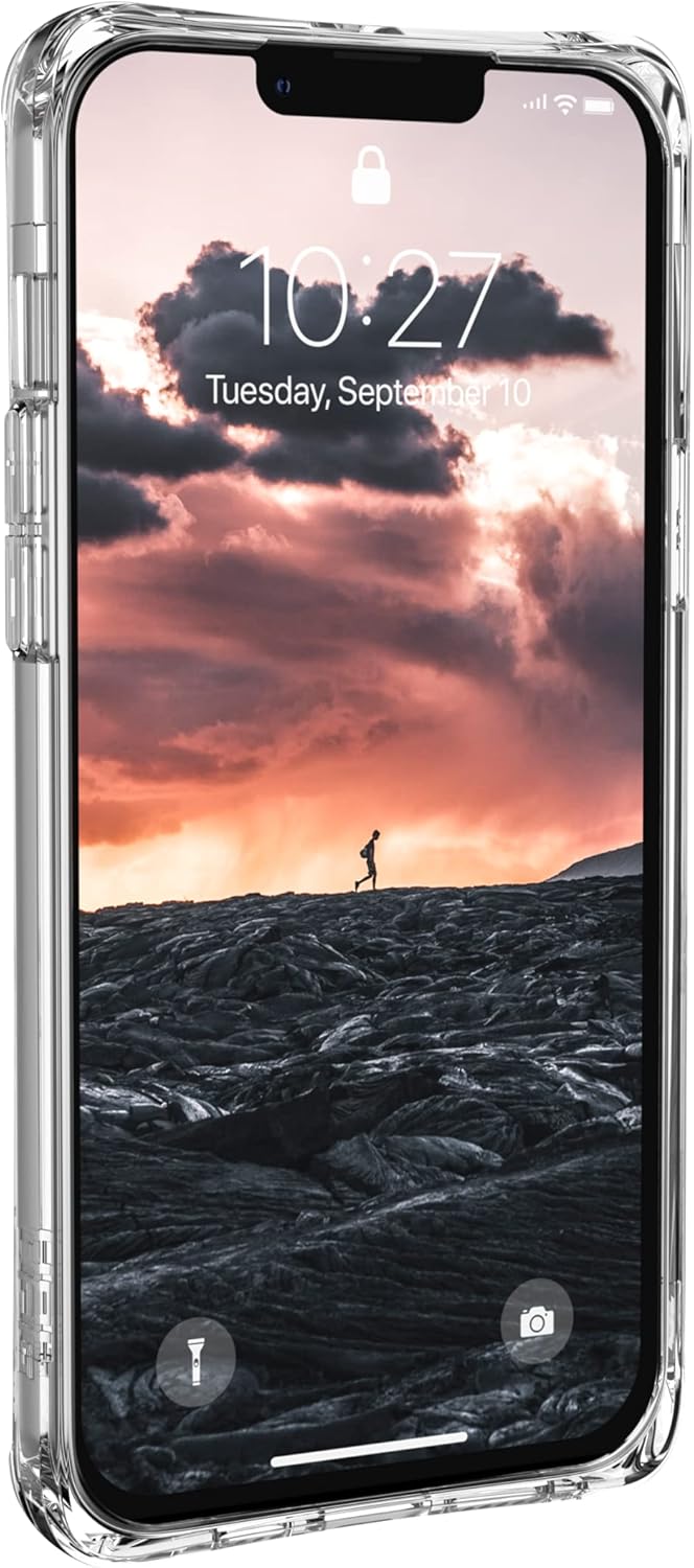 URBAN ARMOR GEAR UAG Designed for iPhone 13 Pro Max Case Compatible with MagSafe Clear Ice Rugged Lightweight Slim Shockproof Clear Plyo Protective Cover, [6.7 inch Screen]
