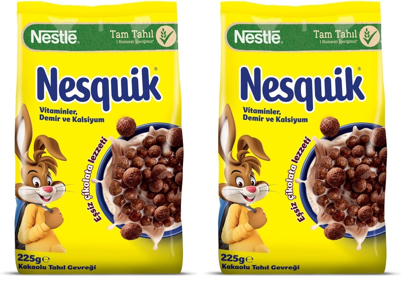 Nestle Nesquik Kakaolu Bugday ve Misir Gevregi 225 gr (2 paketi)