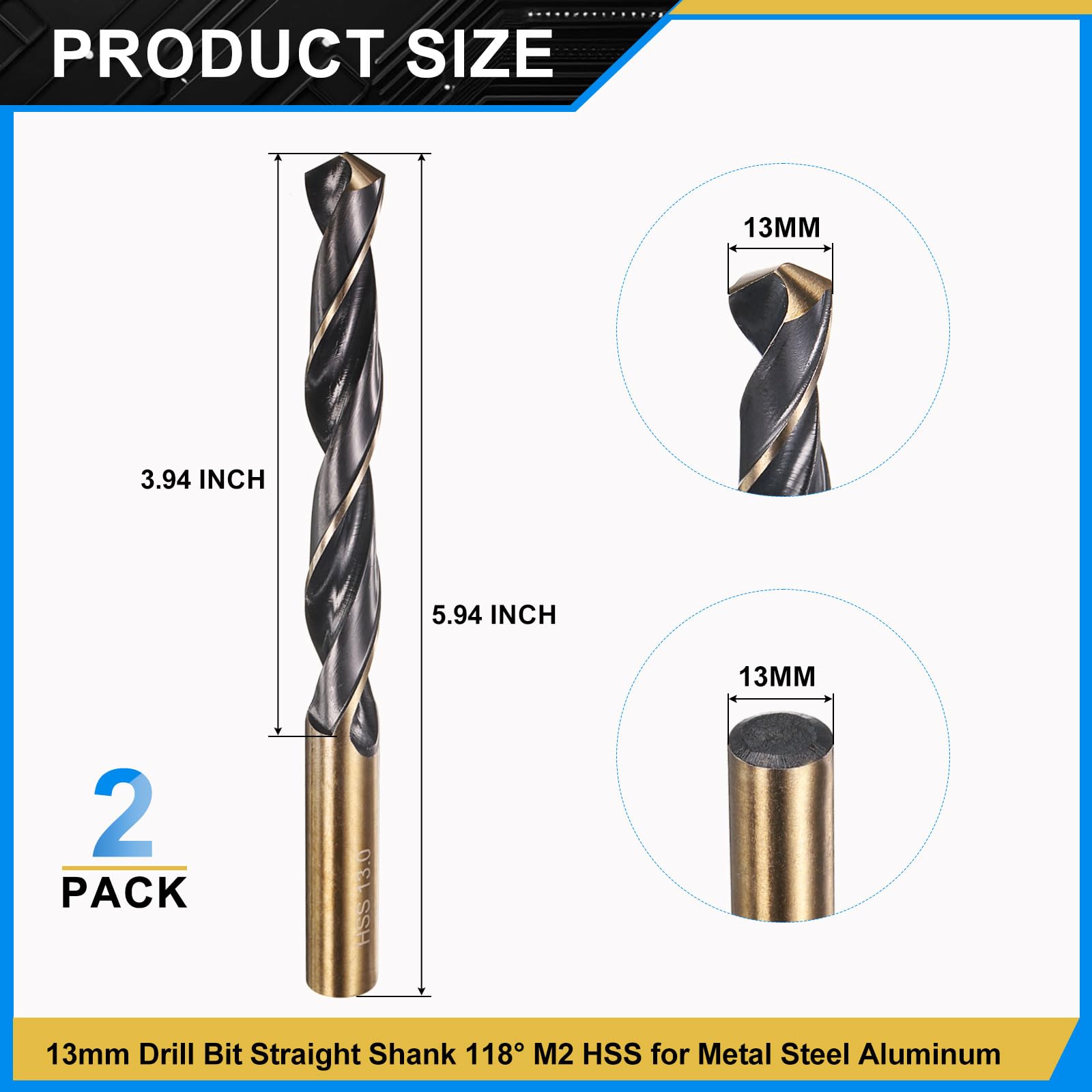 PATIKIL 13mm Drill Bit - Image 2