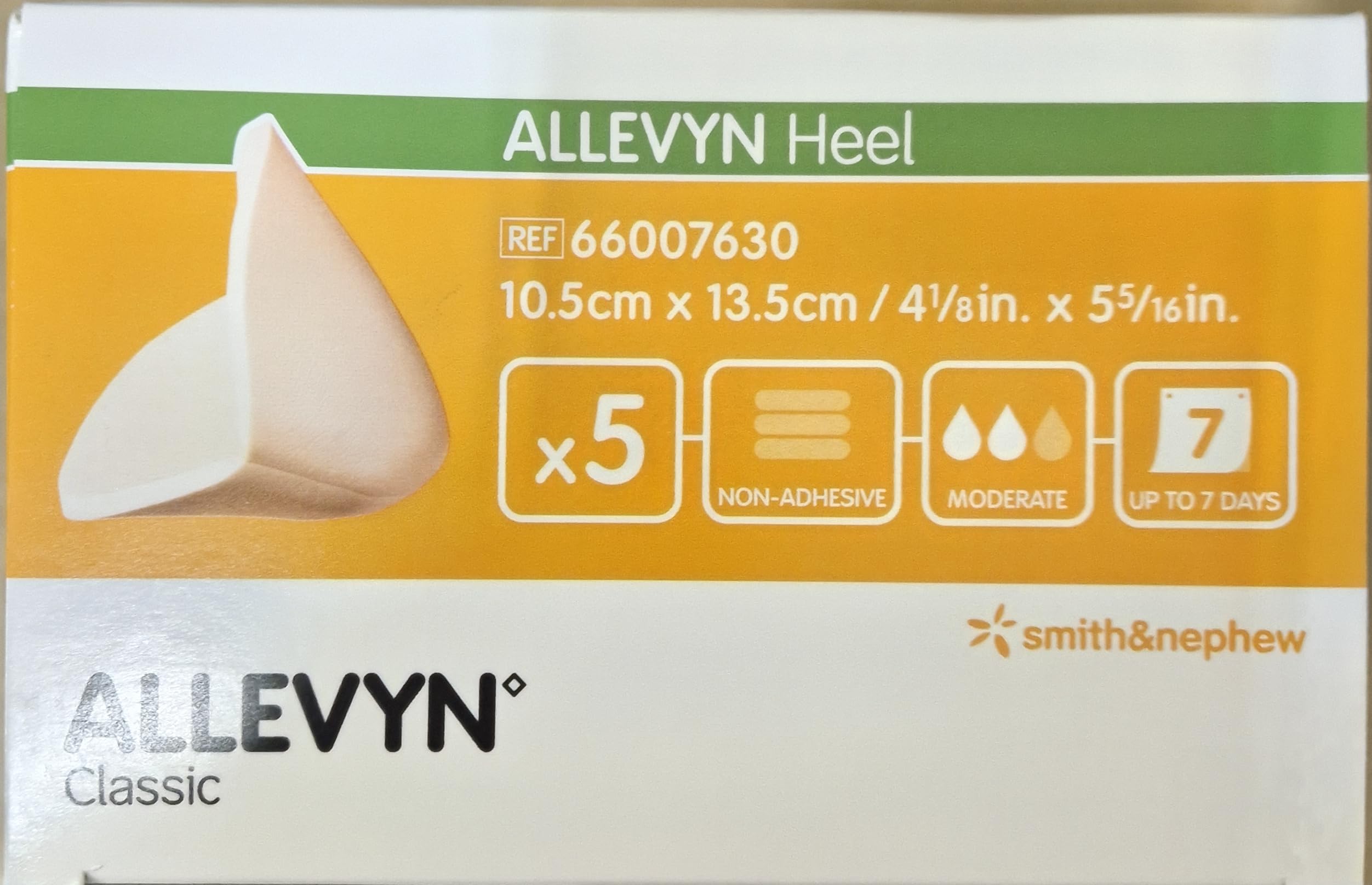 Smith & Nephew Allevyn Non-Adh Heel Pack 5 Pflaster
