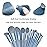 Koccido Makeup Brushes 22 Pcs Makeup Kit,Foundation Brush Eyeshadow Brush Make up Brushes Set (Blue, 22 Piece Set Large)