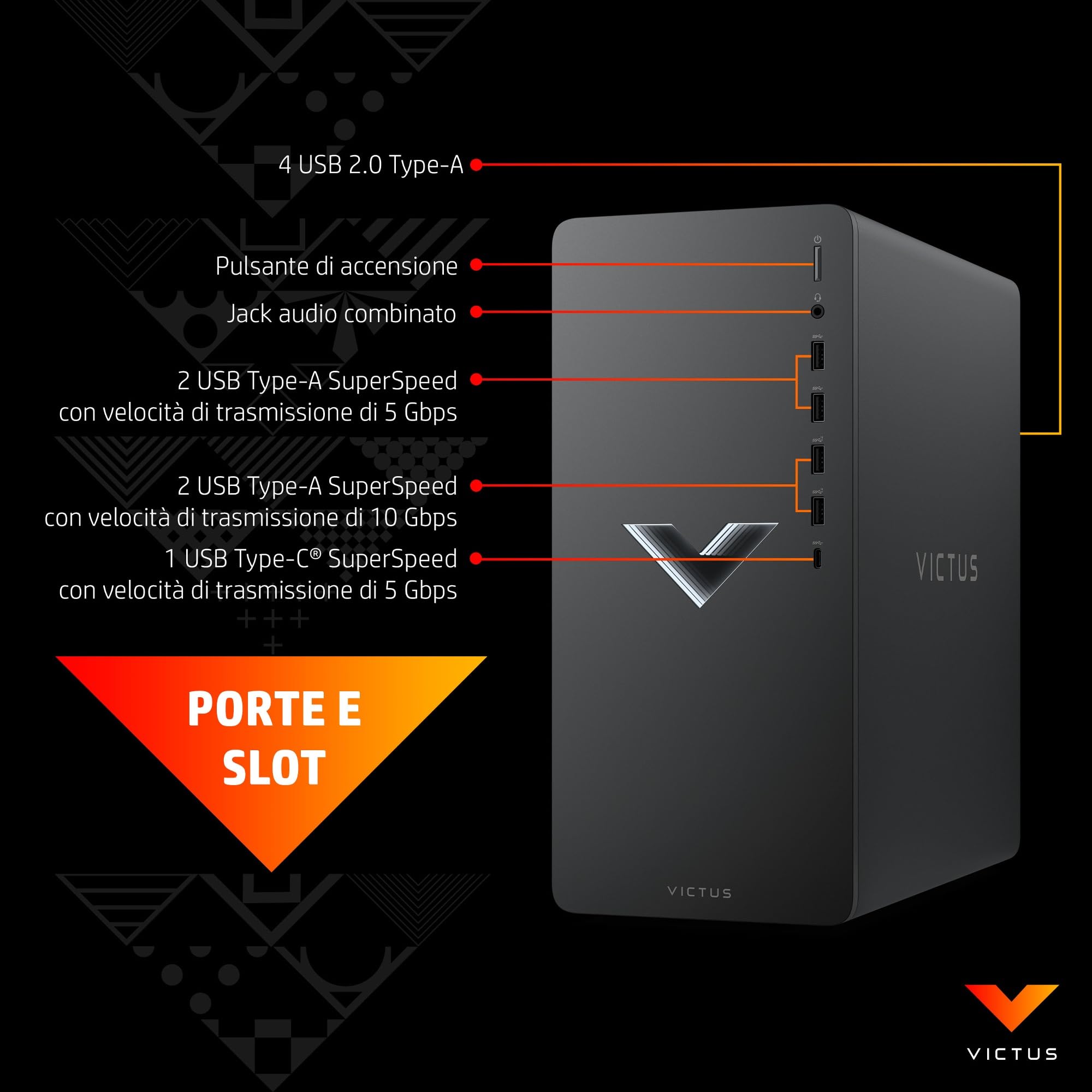 HP Victus 15L TG02-2000sl Desktop, Intel Core i7-14700F, 16GB RAM Dual Channel, 1TB SSD NVMe PCIe, Scheda Grafica Nvidia RTX 4060 8GB GDDR6, PSU 80 Plus Gold da 350W Windows 11, Grigio