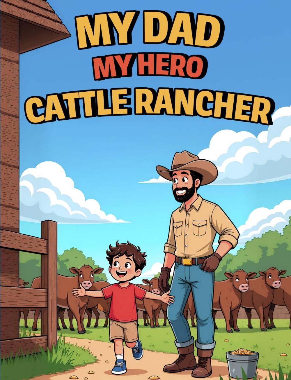 MY DAD MY HERO CATTLE RANCHER (My Dad, My Hero - Professions)