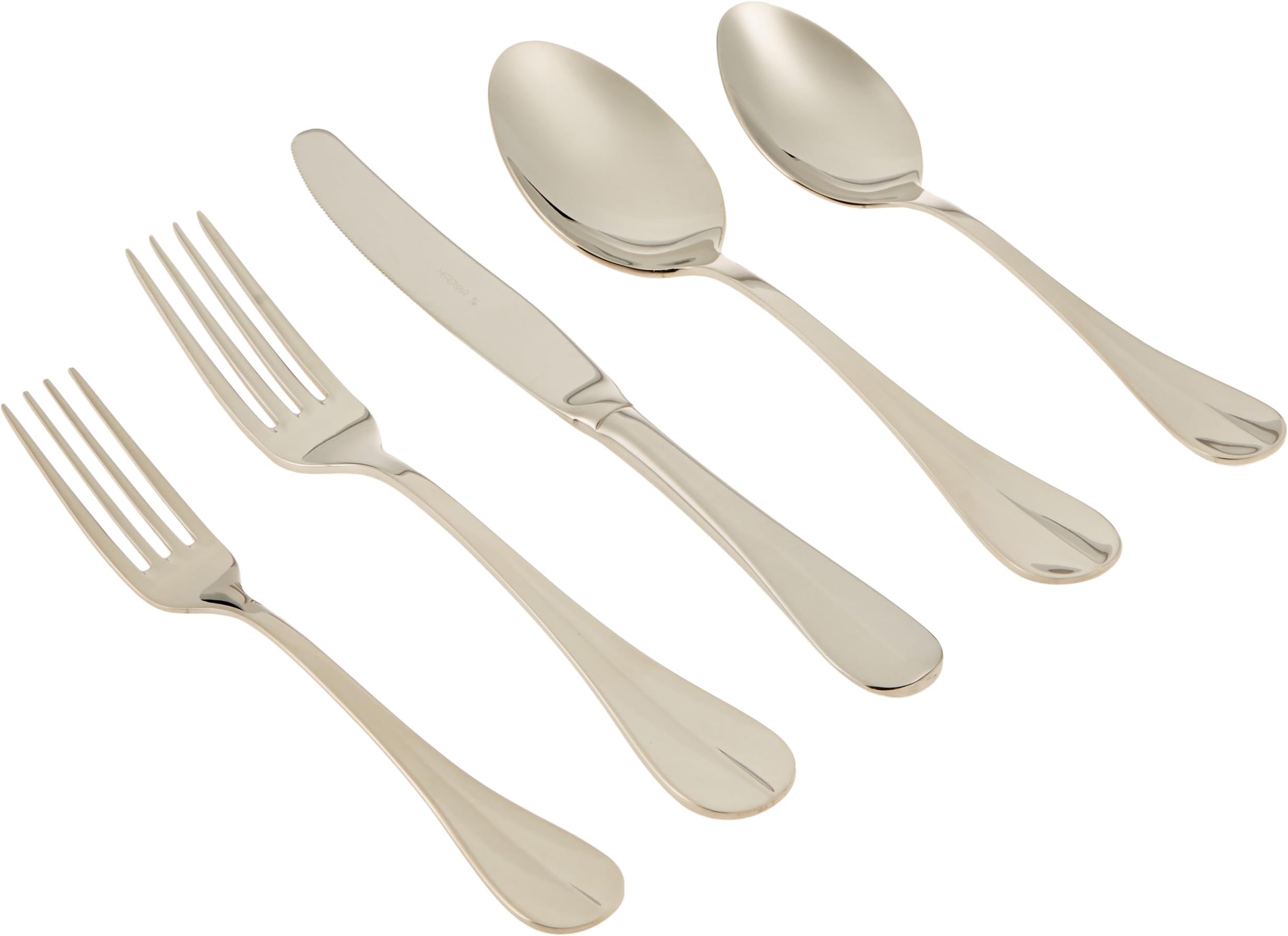 Herdmar Memphis Flatware Placesetting, Mirror Stainless