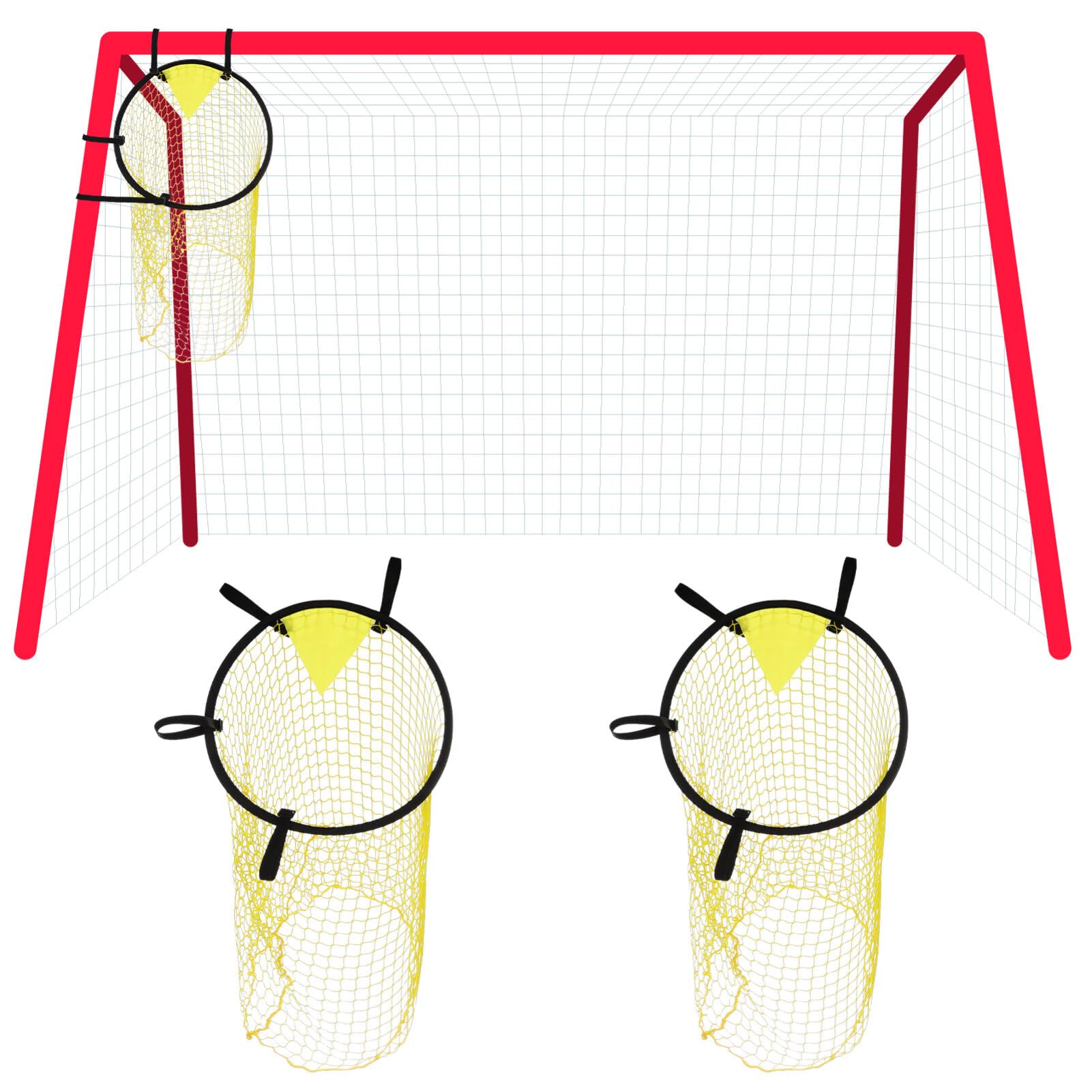 INOOMP Soccer Goal Net Set Football Target Nets Soccer Goal Top Bins Easy Install Use