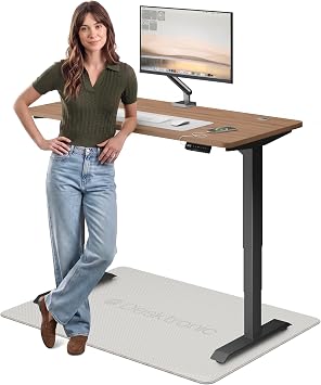 Desktronic HomePro Standing Desk   140 x 70 cm Height Adjustable Desk with Electric Dual Motor, Touchscreen Controller & Integrated USB/USB-C, 3 Memory Presets