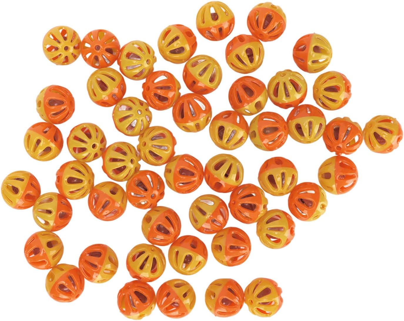 50 sztuk Pet Ball zabawka interaktywna gra plastikowa zabawka dla kota piłka z dzwonkiem dla kociąt chomiki szynszyle