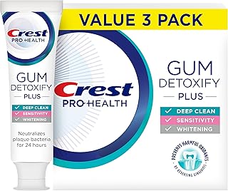 Crest Pro-Health Gum Detoxify Plus Toothpaste 4.5 oz Pack of 3 - Antibac...