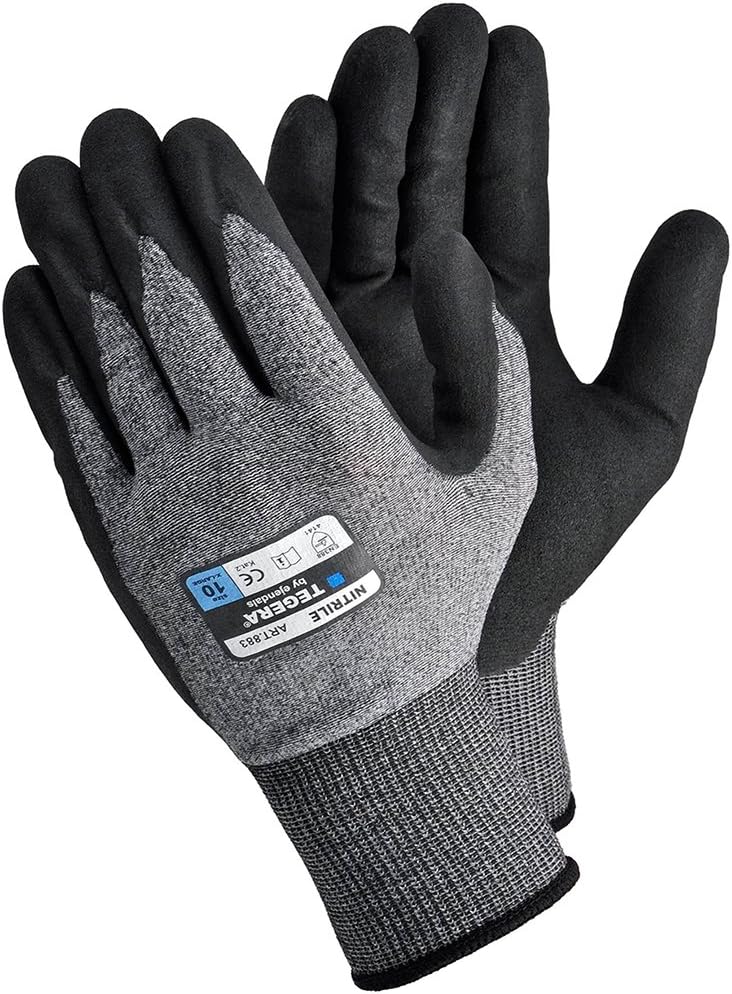 Ejendals Synthetic Glove Tegera 883 883, Size 10, 1 Piece, Black/Grey – 10
