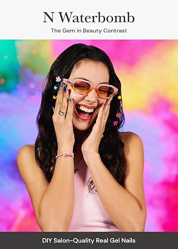 Miniatura 2 de ohora Tiras de gel semicurado de larga duración, fáciles de aplicar y remover, funciona con lámpara ledultravioleta, incluye 2 toallitas, lima y