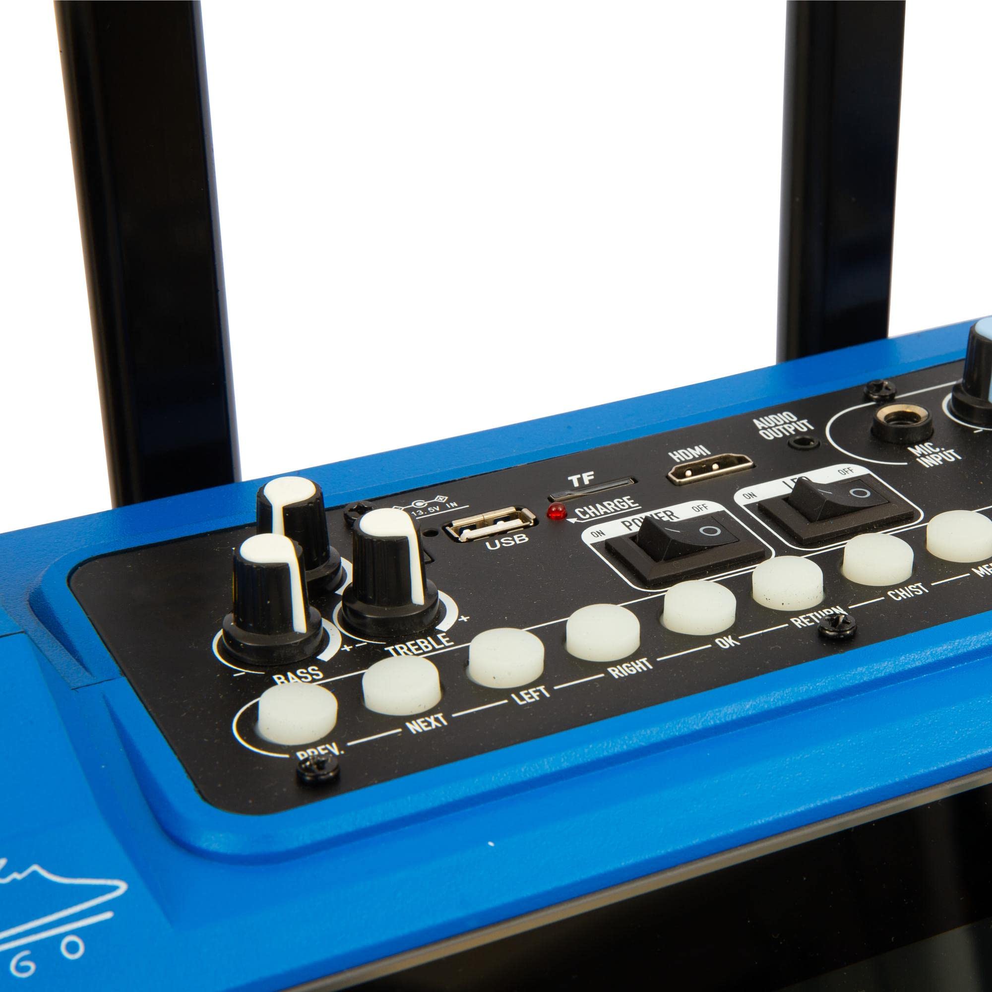 Canta Tu D10S - Karaoke Profesional Completo, Sistema Audio-vídeo portátil con micrófono, Efecto Eco y Ajuste de Volumen, Pantalla táctil de 14 Pulgadas, Wi-Fi, Caja de 40 W RMS, 4 Horas de Carga, 2
