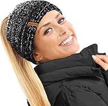 TOSKATOK Womens Thermal Plush Beanie Hat with Fleece Lining
