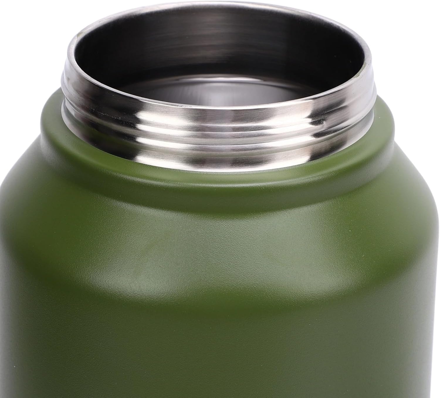 Generic 3L Insulated Water Bottle Stainless Steel Vacuum Thermal Mug With Lid Handle Wide Mouth Keep Cold 48H Hot 24H for Gym Camping Sports Travel (Olive Green)