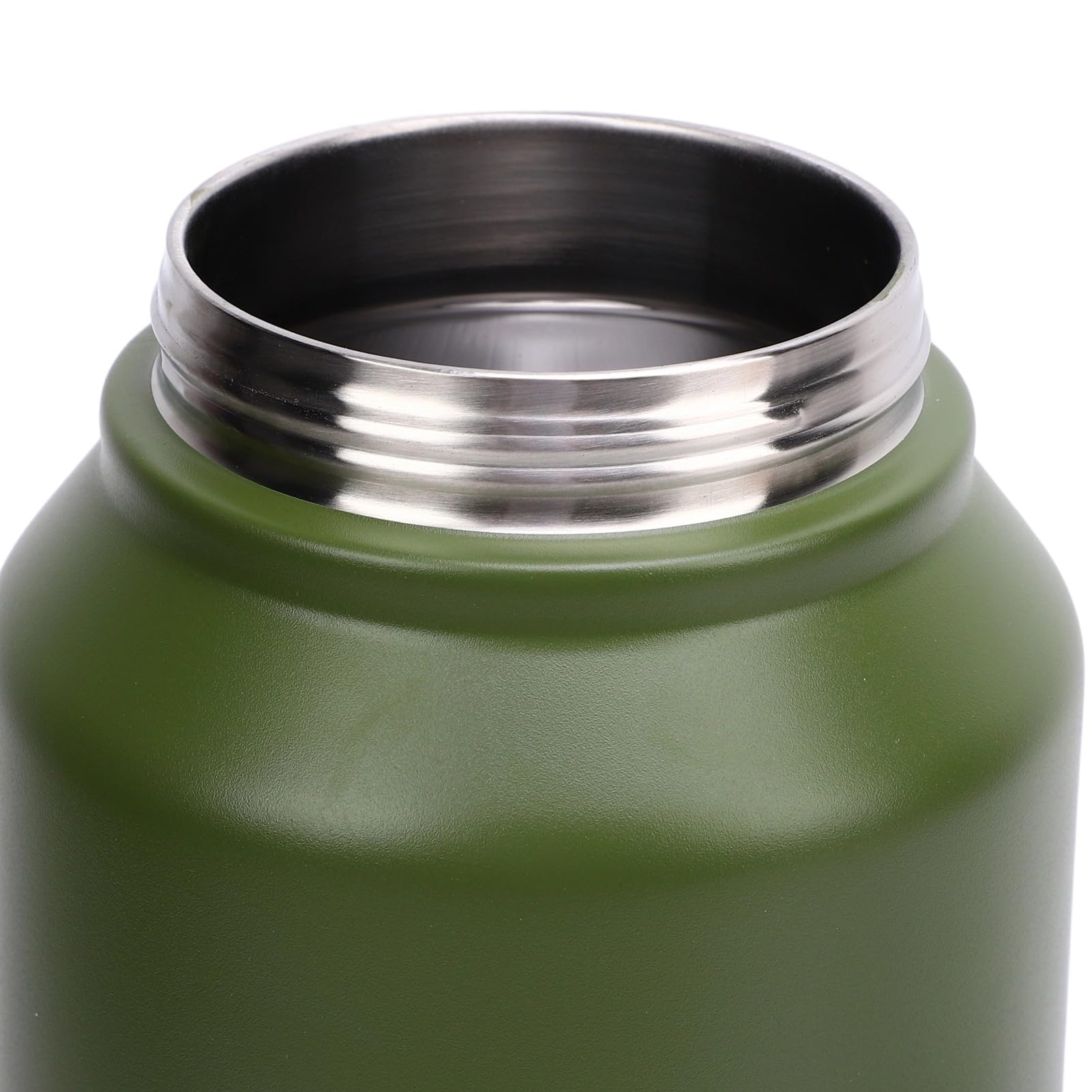 CHICIRIS Botella de Agua con Aislamiento de 3L, Botella Deportiva de Acero Inoxidable para Gimnasio, Boca Ancha, Jarra de Metal Grande para Senderismo y Acampada, Mantiene el Frío 48H (Verde oliva)
