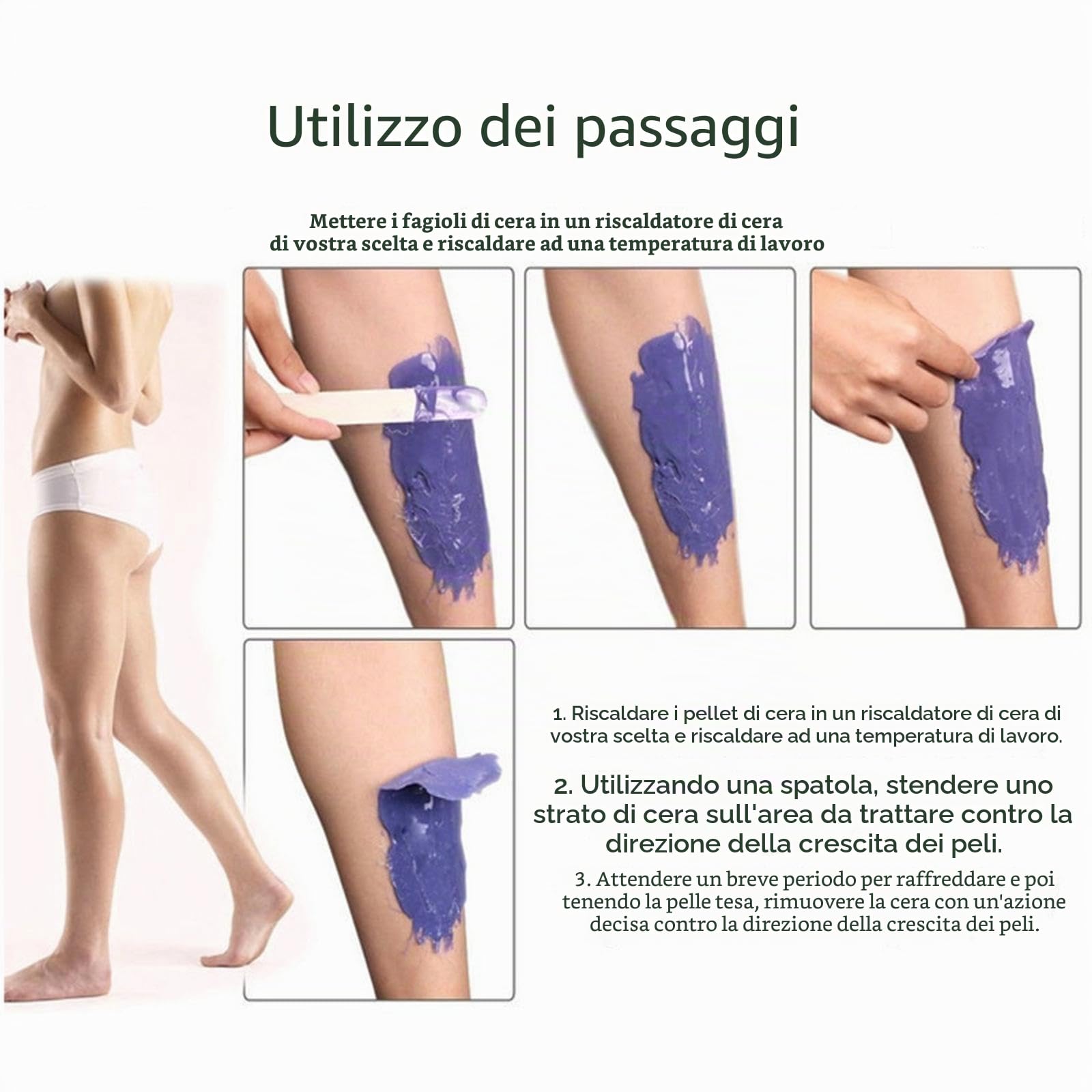 Scaldacera per, scaldacera a doppio contenitore, temperatura regolabile, apparecchiatura multifunzionale per cera calda, ideale per spa, saloni e per la cura estetica a casa (Modello B)