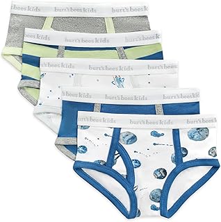 Burt's Bees Baby Toddler Boys' Underwear, Organic Cotton,...