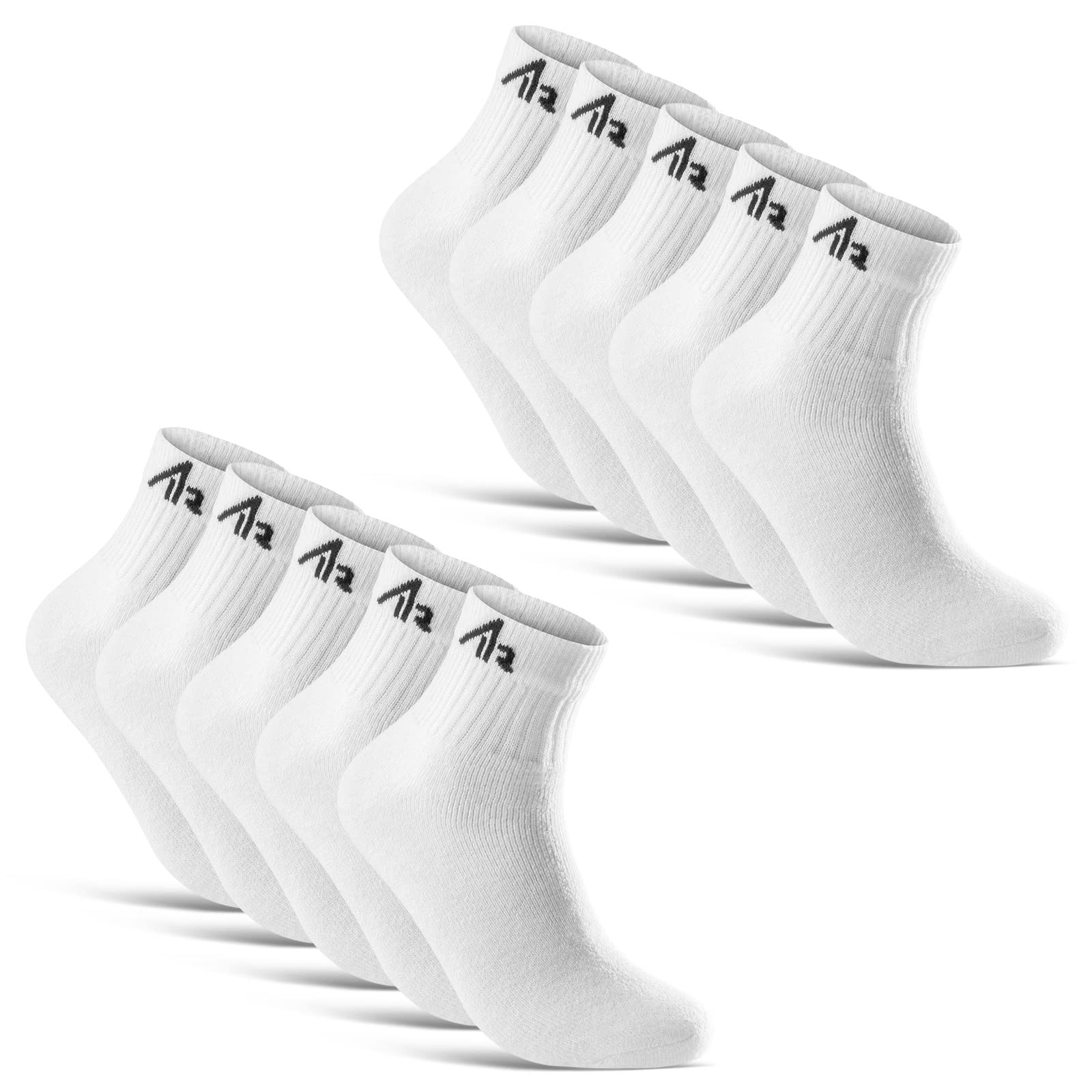sockenkauf24 10 Paar i1R Sportsocken Tennissocken Herren Damen Baumwolle