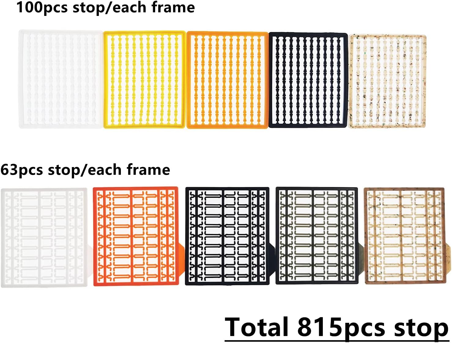 10pcs Hair Rig Stops Carp Fishing Boilie Bait Stopper Extender Carp Coarse Fishing Tackle, Assorted, 62×57 mm, 60×50mm - Image 3