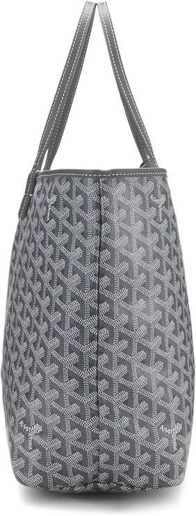 Pre-loved Grey Goyardine Canvas Saint-Louis PM, Grey