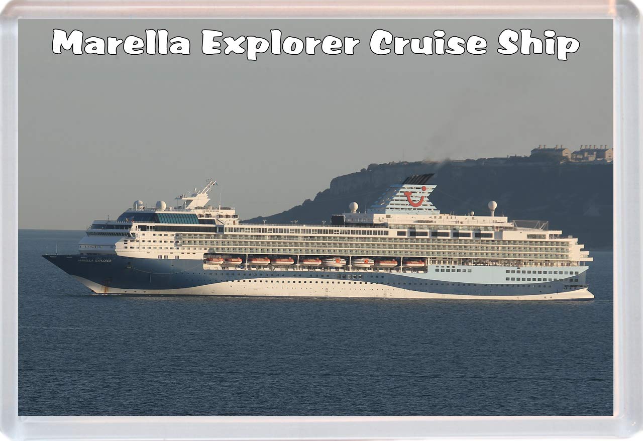 Baked Bean Store Blue And White Marella Explorer Cruise Ship- Jumbo Fridge Magnet/Magnets Bbsm2009