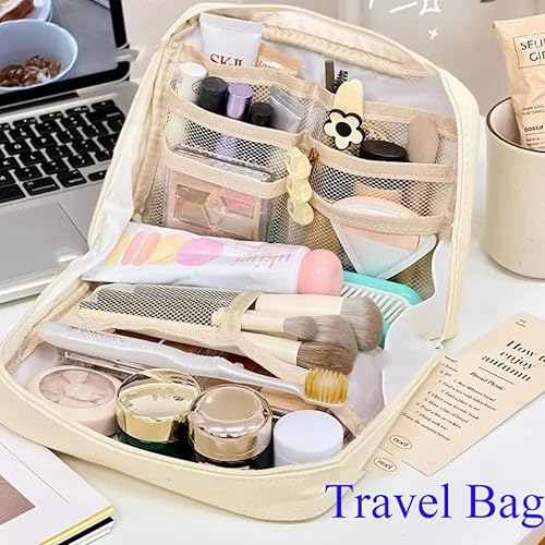 Miniatura 6 de Estuche para lápices, bonito estuche kawaii de gran capacidad con cremallera estética, organizador para oficina, espacio de trabajo, accesorios de