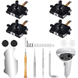 Ikpek 4 Pack Joystick Replacement Kit for Oculus Quest 2 Controller, 31 in One Repair Kit for Meta Quest 2 Controller, Include 4 Thumb Sticks, 4 Thumbstick Grips, 18 Screws, 2 T5 Screwdrivers and More