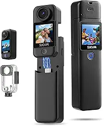 SJ~CAM C300 Pocket Camera de Ação,Gravação de Vídeo com Campo de Visão Amplo de 154°, Estabilização em 6 Eixos, Resistente à água Até 30m