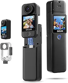 SJ~CAM C300 Pocket Camera de Ação,Gravação de Vídeo com Campo de Visão Amplo de 154°, Estabilização em 6 Eixos, Resistente à água Até 30m