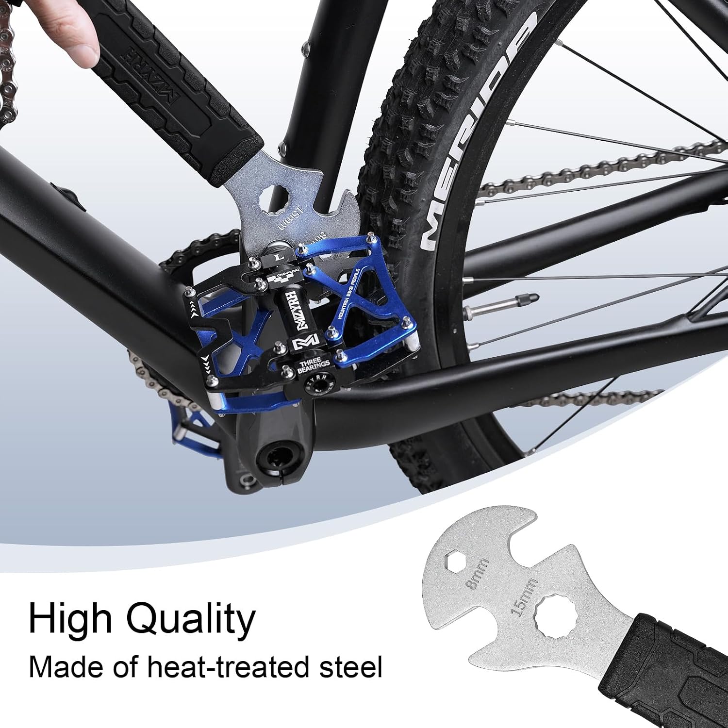 MZYRH Bike Chain Whip Tool,Bike Cassette Removal Tool Bicycle Sprocket Removel Tool Freewheel Remover Wrench image 4