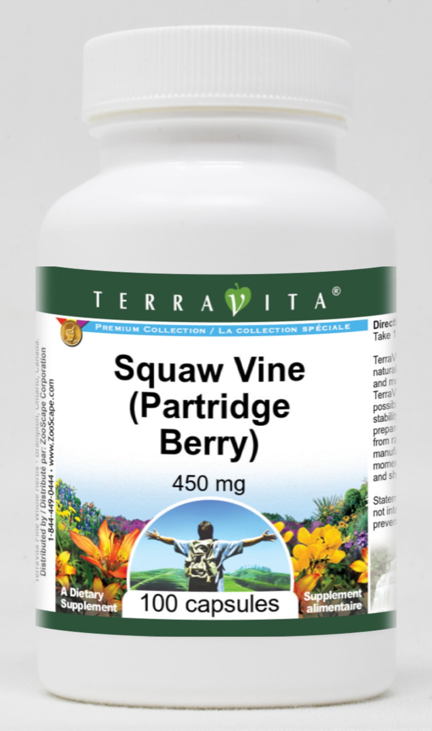 Squaw Vine (Partridge Berry) - 450 mg (100 Capsules, ZIN: 516964)