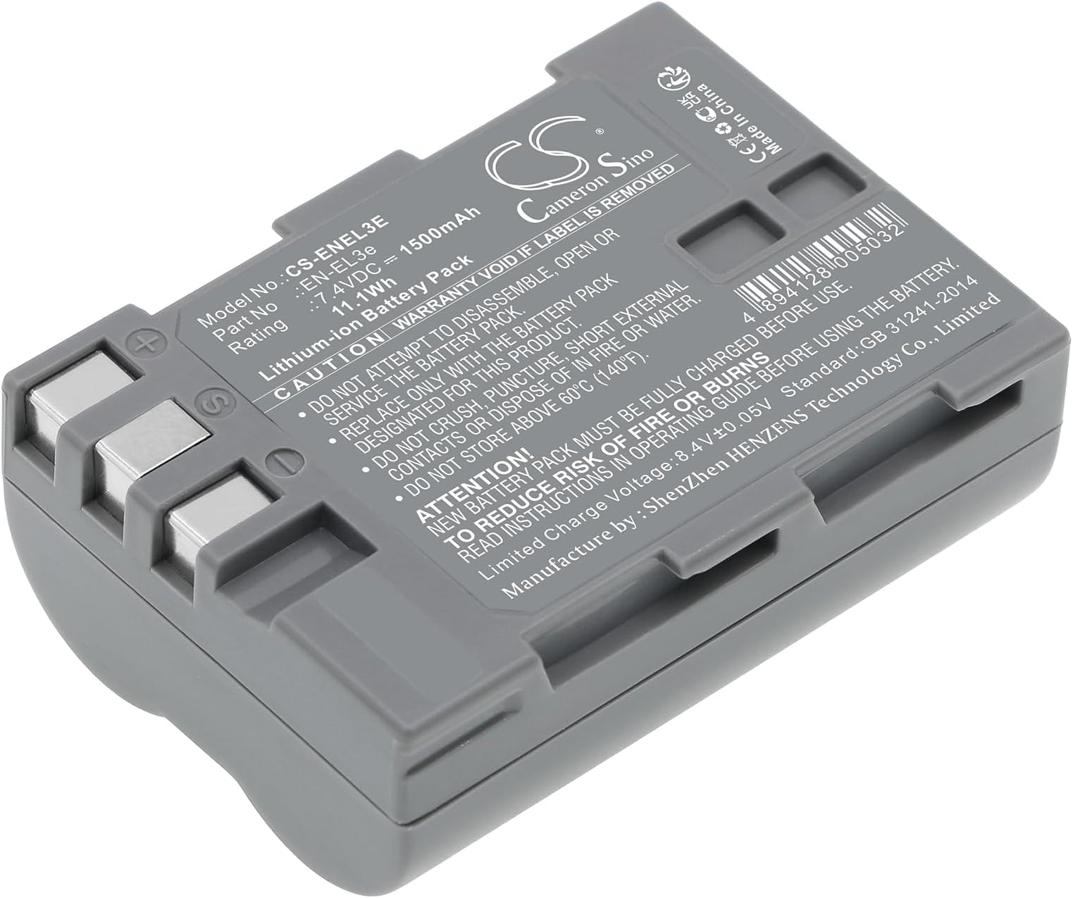 Batteria E Caricatore Per Nikon - 2 Pezzi EN-EL3E 2200mAh, Compatibile Con D90, D300, Ecc.
